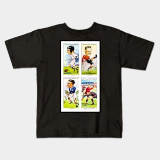 Vintage Rugby Cigarette Cards - Print Kids T-Shirt